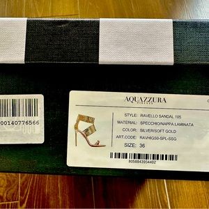 Aquazzura Ravello Sandal size 36 worn once Like new Original $995  Asking 400